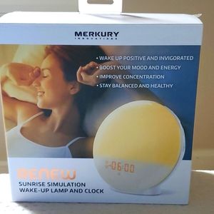 Renew Sunrise Simulation Wake Up Lamb and Clock